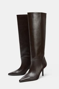 ZARA SPITZE HIGH HEEL STIEFEL - Bild 1 von 5