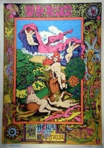 "Thera and the Centaur" Psychedelic Art Poster 1967 Funky Features 20x29 Cool! - Bild 1 von 1