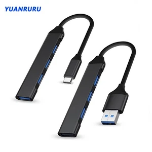 USB 3.0 Hub 4 Port High Speed Type-C Splitter 5Gbps for PC Computer Accessories - Picture 1 of 12