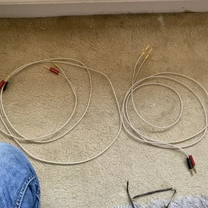 Coppia QED Silver Micro Alta Tecnologia Cavo Altoparlante Hifi Terminato Lunghezza 250cm - Foto 1 di 1