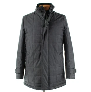 Cardinal of Canada NWOT Wool Quilted Jacket w/ Hood Size M (40 US) In Charcoal - Picture 1 of 12