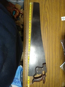 h disston sons philada vintage handsaw 28" - Picture 1 of 8