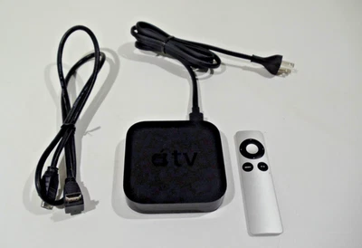 Apple TV Smart Media Streaming Player Model A1378 with Remote Control 2nd Gen - Image 1 of 4