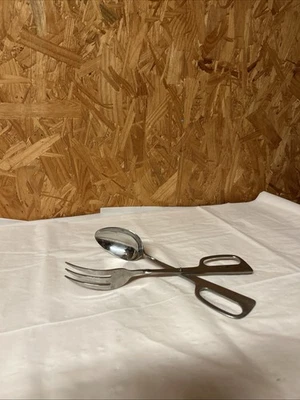 Norpro Stainless Steel Large Serving Salad Tongs 10.5” Dinner Serveware Decor 8h - Image 1 of 4