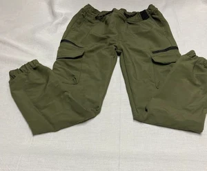 N-Amsterdam Olive Green Boys Water Resistant Cargo Style Pants Size-L (14-16) - Picture 1 of 5