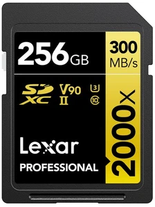 Lexar Profes. 2000x SDHC/SDXC UHS-II U3 256GB - Picture 1 of 2