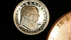 MINIATURE COIN 1926 SESQUICENTENNIAL COMMEM HALF PROOF LIKE STERLING SILVER - Picture 1 of 2