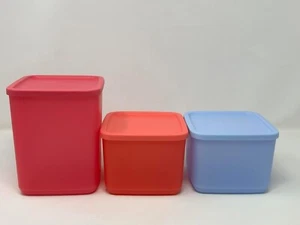 Tupperware Set 3 pz quadrato luminoso di base nuovo - Foto 1 di 3