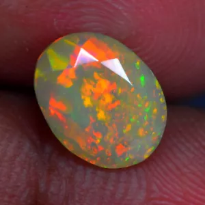 1.56Ct DAZZLING 3D HARLEQUIN PATTERN UNHEATED SOLID WELO OPAL GEMSTONE - Picture 1 of 1