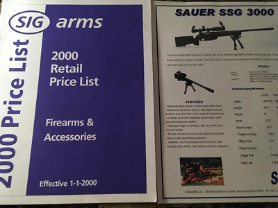2000 SIGARMS Retail Price List And Flyers - Image 1 of 4