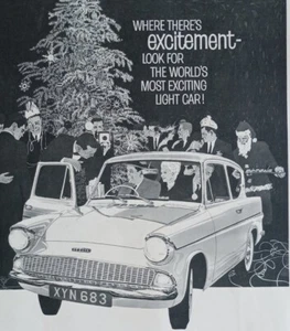 Vintage 1960 Ford Anglia original magazine advertisement. - Picture 1 of 2