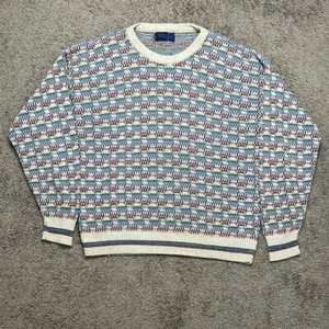 Vintage Cambridge Classics Mervyns Men's Sweater L 90's 100% Cotton Made in USA - Picture 1 of 6