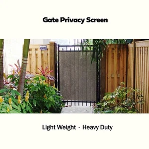 Custom Gate Driveway Barrier Privacy Screen Panel 90% UV Block w/ Grommet 5 Colo - Picture 1 of 38