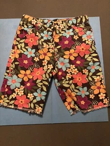 Gymboree Pink Flower Floral Shorts Size M Medium - Picture 1 of 6