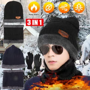 Gorros Gorras De Invierno Para Hombre Sombrero El Frio Bufanda De Moda Guantes - Imagen 1 de 68