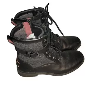 Stivali UGG Kesie stringati in pelle con cerniera laterali impermeabili Emu Punk outdoor taglia 8 - Foto 1 di 8