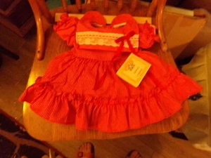 soft sculpture KIDS girl 30+yrs WITH NAME TAG 10 Xavier roberts designer dress - Picture 1 of 4