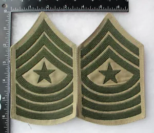 Paar Original Vintage USMC MARINE CORPS SERGEANT MAJOR RANG STREIFEN PATCH SET - Bild 1 von 2