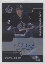 2001-02 ITG Be A Player Signature Series Auto Daniel Sedin #051 Auto HOF