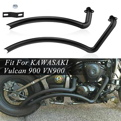 Shortshots Staggered Exhaust Pipes For Kawasaki Vulcan 900 Custom VN900 Classic - Image 1 of 4