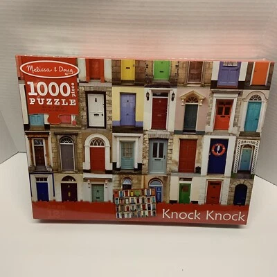 Melissa & Doug 1000 Piece Jigsaw Puzzle Knock Knock Doorways Front Doors - Image 1 of 2