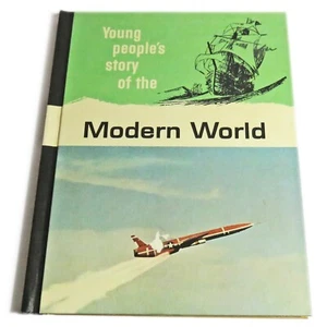 Vintage "Young People's Story of the Modern World" Book Copyright 1966 - Imagen 1 de 12