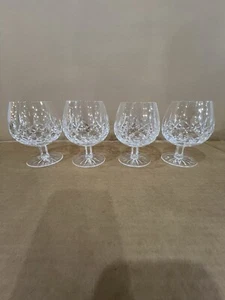Waterford Crystal Lismore Footed Brandy Snifter - 12 ozs Blown Glass Set of 4 - Picture 1 of 13