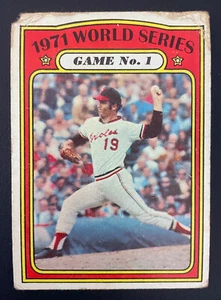 1972 Topps #223 - 1971 WS GAME 1 - McNally - Povero - Foto 1 di 4