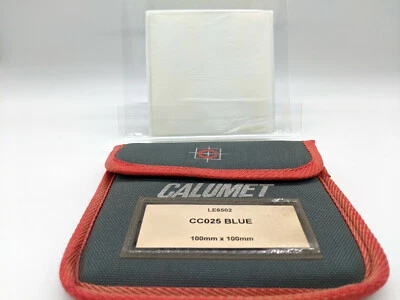 New Calumet CC025 Blue Resin Filter 100mm x 100mm (4x4") Lee Filters LE6502 - Image 1 of 2