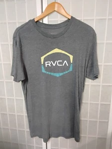 RVCA Men's T Shirt Tri-Blend T-Shirt Gray, Size M - Picture 1 of 2