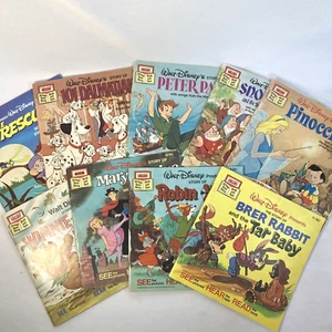 Walt Disney The Story of Books and Tape Lot of 9 1977-1982 (BOOKS ONLY) - Imagen 1 de 12