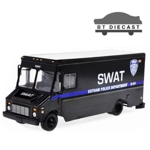 GREENLIGHT 1993 GRUMMAN OLSON 1/43 DIECST MODEL GOTHAM POLICE SWAT BLACK 86355 - Picture 1 of 2