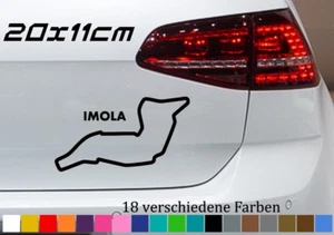 Imola 20x11cm Aufkleber Rennstrecke San Marino GP Ferrari Formel 1 Layout Umriss - Bild 1 von 5