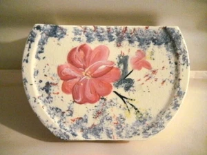 BOLSILLO DE PARED HOLT HOWARD CON ESPONJA FLORAL ROSA AZUL AMARILLO SIN ESMALTAR PINTURA - Imagen 1 de 17