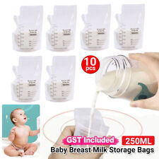 250ML 100pcs Pre-Sterilised Breastmilk Baby Breast Milk Storage Bags Pouches AU