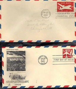 USA 4 FDC POSTAL STATIONERY - Picture 1 of 2