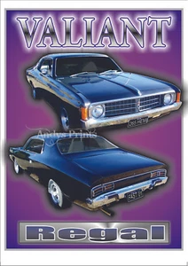 Regal Valiant VH VJ Coupe hardtop Street Machine Limited Edition Print - Picture 1 of 1