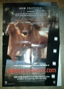 Vintage Adobe Premiere 6.0 Promo poster, full size excellent condition. - Picture 1 of 5