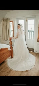 wedding dress size 14 Used - Picture 1 of 17