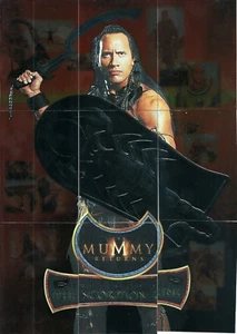 Inkworks The Mummy Returns Scorpion King Puzzle 9 FOIL CARDS PLUS PROMO THE ROCK - Picture 1 of 3