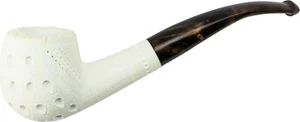 Bloc Écume de Mer Pipe Medium / Demi Plié Pot Gravure / Cas de Maß / 9 MM - Picture 1 of 1