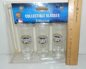 AS IS NEW YORK YANKEES Stadion HOHES SCHNAPSGLAS 3er SET Eröffnungssaison 2,5 OZ - Bild 1 von 6