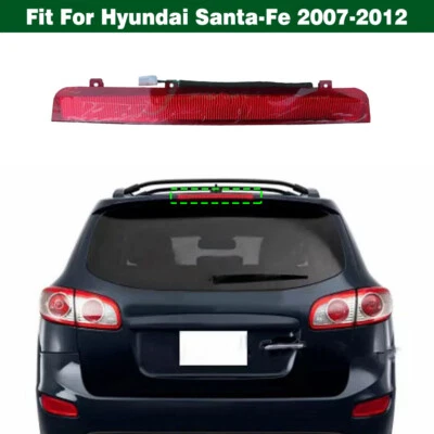 Tercera luz trasera de montaje alto lámpara de freno roja para Hyundai Santa Fe 2007-2012 Foto 1 de 4
