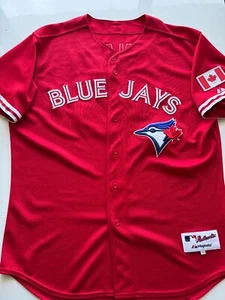 Majestic Authentic 2012 Edwin Encarnación #10 Canada Day Blue Jays Trikot Gr. 52 - Bild 1 von 11