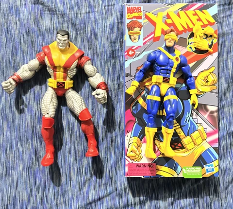 Marvel Legends X-Men 90s Animated VHS Cyclops Action Figure Toybiz Colossus Lot Cover