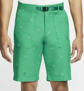 Nike Green Golf Shorts for Men for sale 