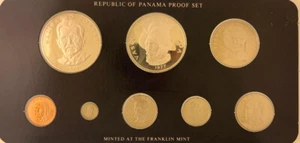 1977 Panama 8 coin Silver Proof set - 1.84 oz. SILVER - Picture 1 of 2