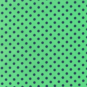 Michael Miller Dumb Dot navy/grün 100% Baumwollstoff FAT QUARTER FQ CX2490 - Bild 1 von 1