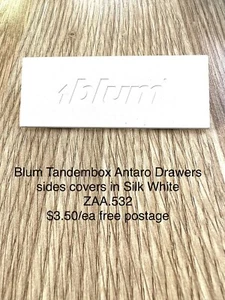 Blum Tandembox Antaro Drawers Sides Covers In White - Picture 1 of 5