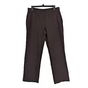 Eileen Fisher Damenhose Größe Medium Taschen Pull-On Krepp braun gerade USA - Bild 1 von 11